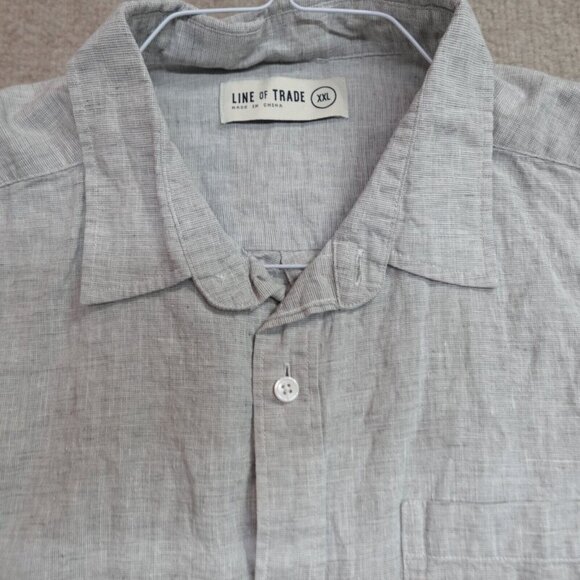 ExOfficio Shirt Large Gray Tab Sleeves Snap Front Insect Shield Vented Nylon - Picture 9 of 14